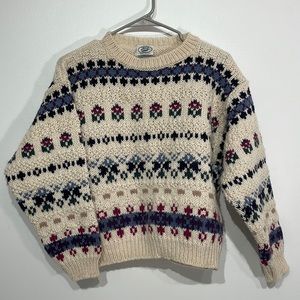Laura Ashley Vintage Chunky Wool Sweater small/medium